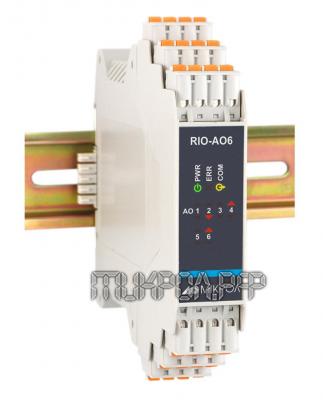 Модуль аналогового вывода RIO-AO6 